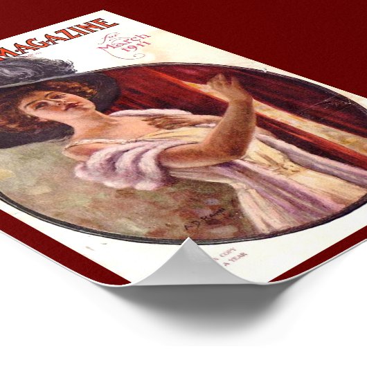  McCalls Magazine Maart 1911 Poster (Hoek)