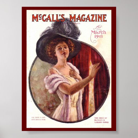 McCalls Magazine Maart 1911 Poster (Voorkant)