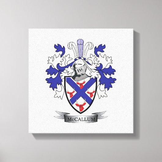 McCallum Family Crest Coat of Arms Canvas Afdruk (Voorkant)