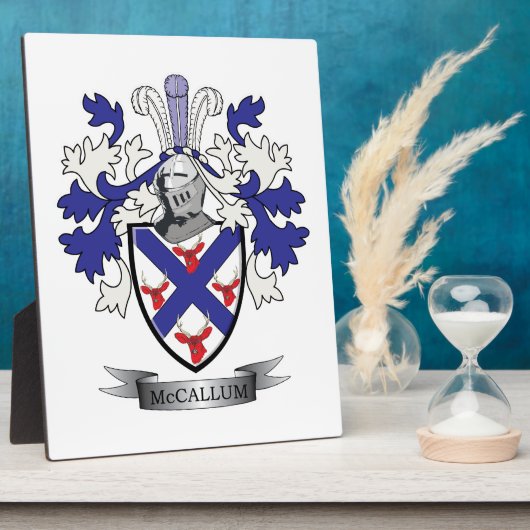 McCallum Family Crest Coat of Arms Fotoplaat (Zijkant)