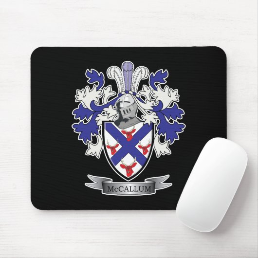 McCallum Family Crest Coat of Arms Muismat (Met muis)