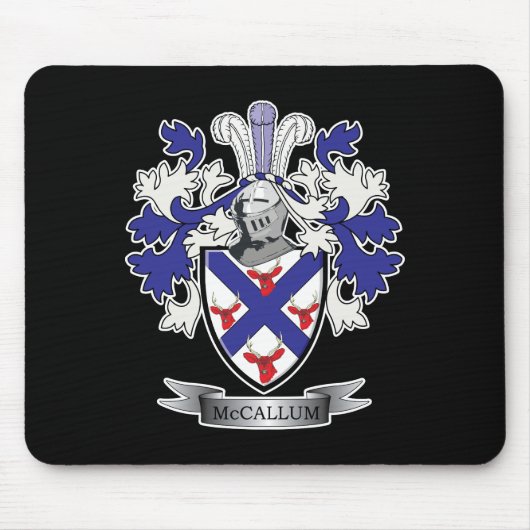 McCallum Family Crest Coat of Arms Muismat (Voorkant)
