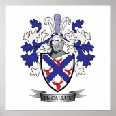 McCallum Family Crest Coat of Arms Poster (Voorkant)