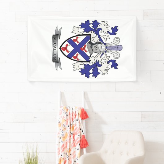 McCallum Family Crest Coat of Arms Spandoek (Insitu)