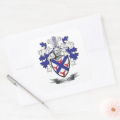 McCallum Family Crest Coat of Arms Vierkante Sticker (Envelop)