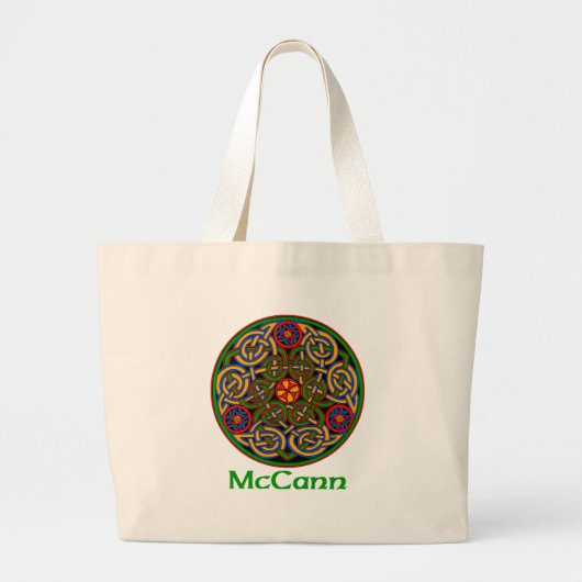 McCann Celtic Knot Grote Tote Bag (Voorkant)