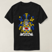 McCann Coat of Arms Family Crest T-shirt (Design voorkant)