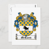 McCann Family Crest Briefkaart (Voorkant / Achterkant)