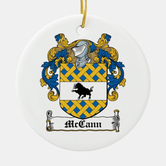 McCann Family Crest Keramisch Ornament (Voorkant)
