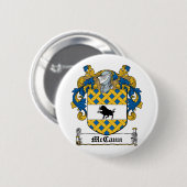 McCann Family Crest Ronde Button 5,7 Cm (Voorkant /achterkant)