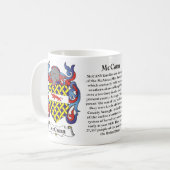 McCann, Origin, Betekenis en de Crest Koffiemok (Voorkant links)