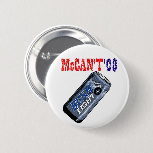 McCan't '08 Button (Voorkant /achterkant)