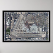 McCarran Intl Airport Las Vegas Satellite Map Poster (Voorkant)