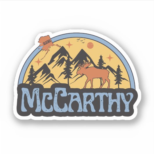 McCarthy, Alaska Sticker (Voorkant)