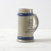 McCarthy Clan en Motto Beer Stein Bierpul (Voorkant rechts)