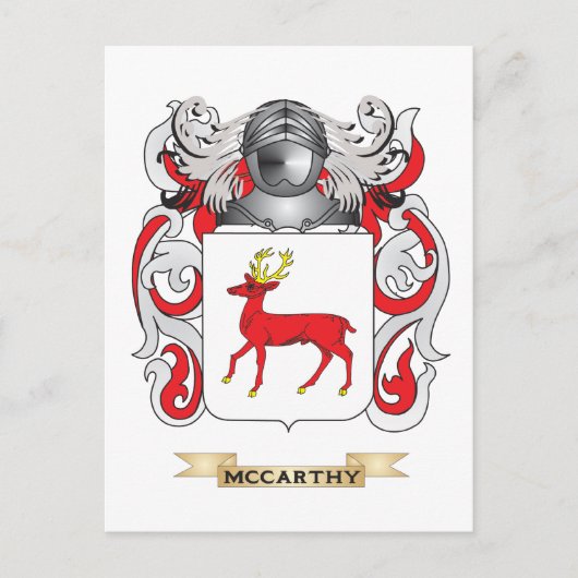 McCarthy Coat of Arms (Familiecrest) Briefkaart (Voorkant)