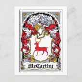McCarthy Family Crest Briefkaart (Voorkant)