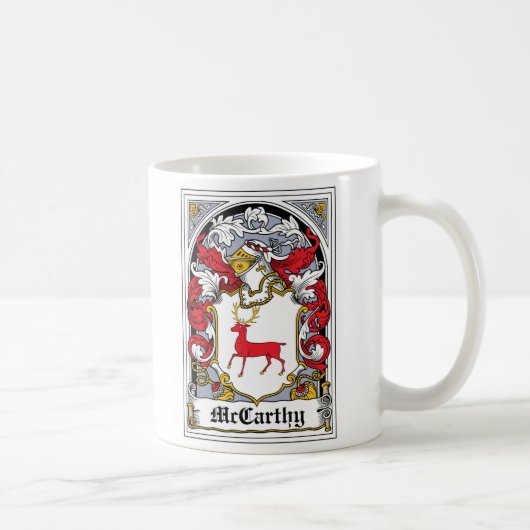 McCarthy Family Crest Koffiemok (Rechts)
