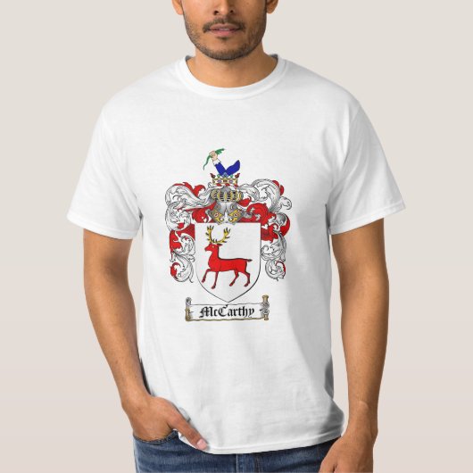 McCarthy Family Crest - McCarthy Coat of Arms T-shirt (Voorkant)