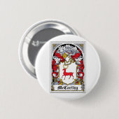 McCarthy Family Crest Ronde Button 5,7 Cm (Voorkant /achterkant)