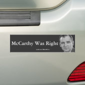 McCarthy had gelijk Bumpersticker (Op auto)