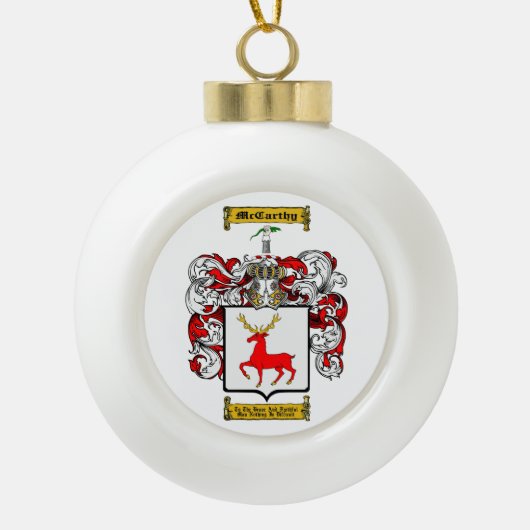 McCarthy Keramische Bal Ornament (Voorkant)