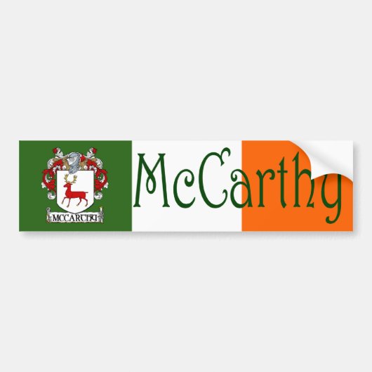 McCarthy wapenschild Vlag Bumpersticker (Voorkant)