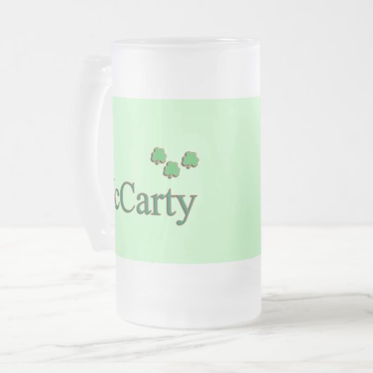 McCarty Family Matglas Bierpul (Voorkant links)