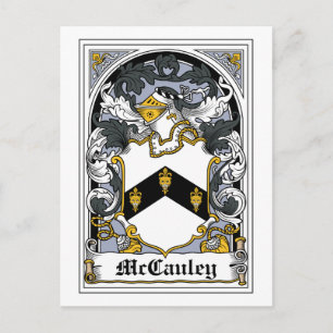 McCauley Family Crest Briefkaart