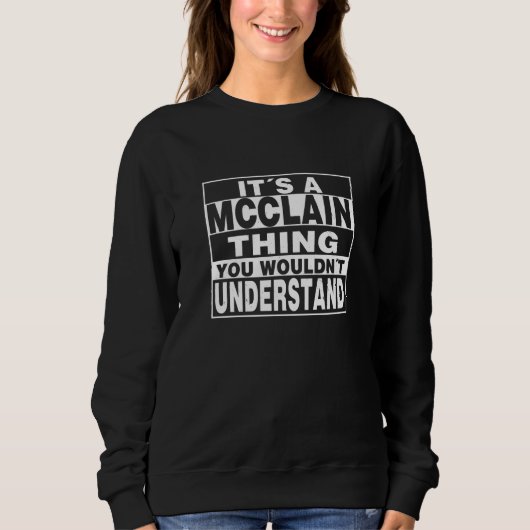 MCCLAIN Surname Personalized Gift Trui (Voorkant)