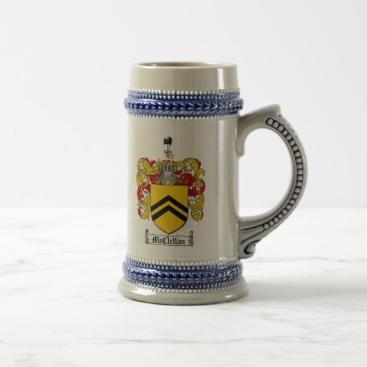McClellan Coat of Arms Stein / McClellan Stein Bierpul (Rechts)