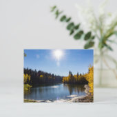 McClellan Lake in oktober Briefkaart (Staand voorkant)