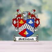 McClintock Family Crest Acryl Bord (Neutraal)