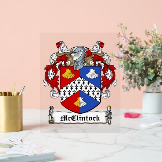 McClintock Family Crest Acryl Bord (Huwelijk)