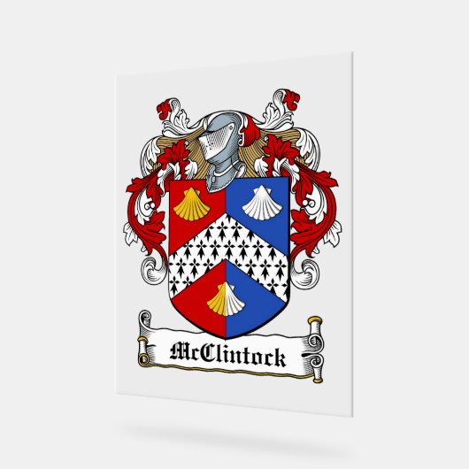 McClintock Family Crest Acryl Bord (Hoek)