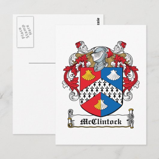 McClintock Family Crest Briefkaart (Voorkant / Achterkant)