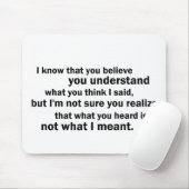 McCloskey over Begrijpen Muismat (Met muis)