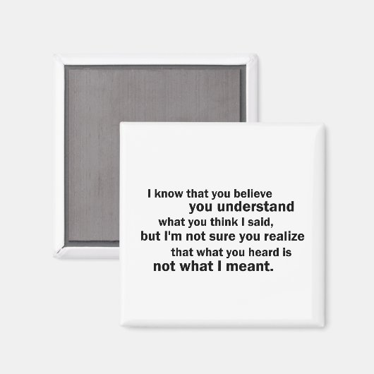 McCloskey over begrip Magneet (Voorkant / Achterkant)