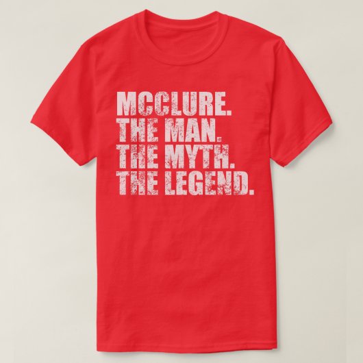McClure Achternaam McClure Achternaam McClure T-shirt (Design voorkant)