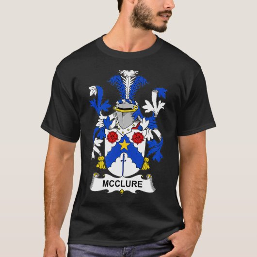 McClure Coat of Arms Family Crest T-shirt (Voorkant)