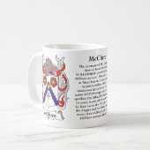 McClure, de oorsprong, betekenis en crest Koffiemok (Voorkant links)