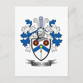 McClure Family Crest Coat of Arms Briefkaart