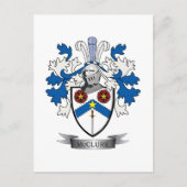 McClure Family Crest Coat of Arms Briefkaart (Voorkant)
