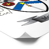 McClure Family Crest Coat of Arms Poster (Hoek)