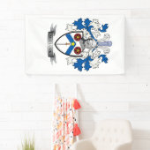 McClure Family Crest Coat of Arms Spandoek (Insitu)