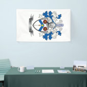 McClure Family Crest Coat of Arms Spandoek (Beurs)