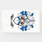 McClure Family Crest Coat of Arms Spandoek (Horizontaal)