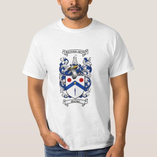 Mcclure Family Crest - McCure Coat of Arms T-shirt (Voorkant)