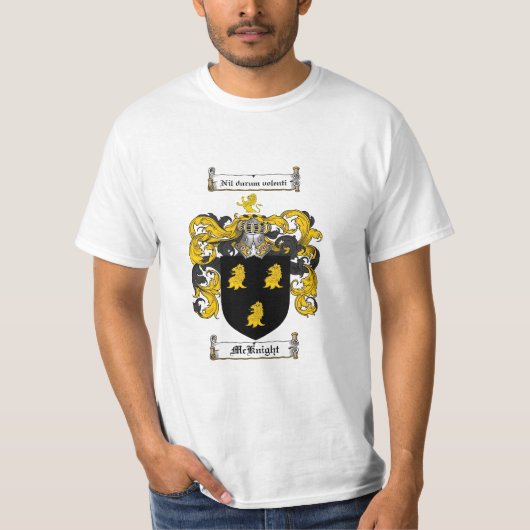 McCnight Family Crest - Mcknight Coat of Arms T-shirt (Voorkant)