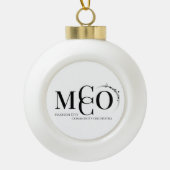 MCCO kerstboomornament Keramische Bal Ornament (Voorkant)